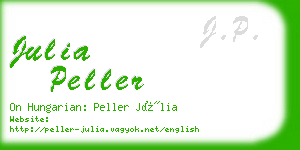 julia peller business card